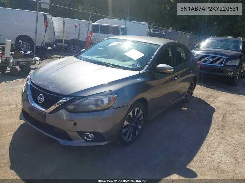 2019 NISSAN SENTRA VIN 3N1AB7AP2KY220531 — фото 2