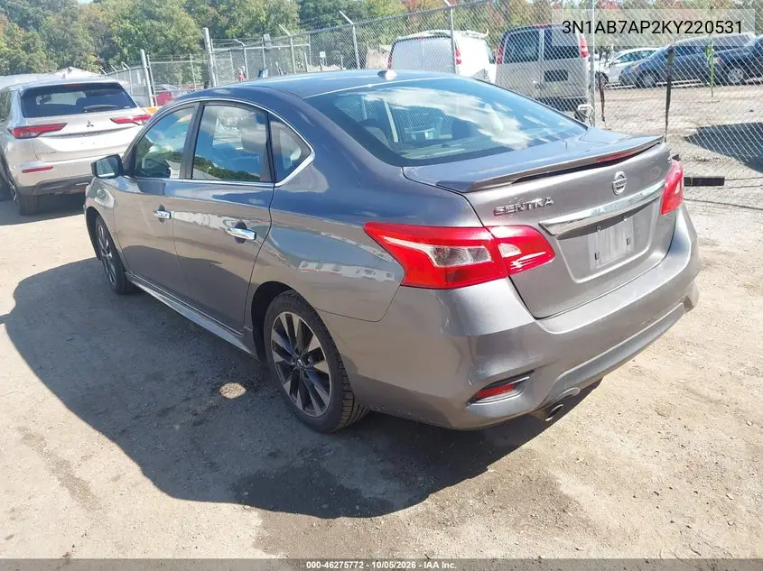 2019 NISSAN SENTRA VIN 3N1AB7AP2KY220531 — фото 3