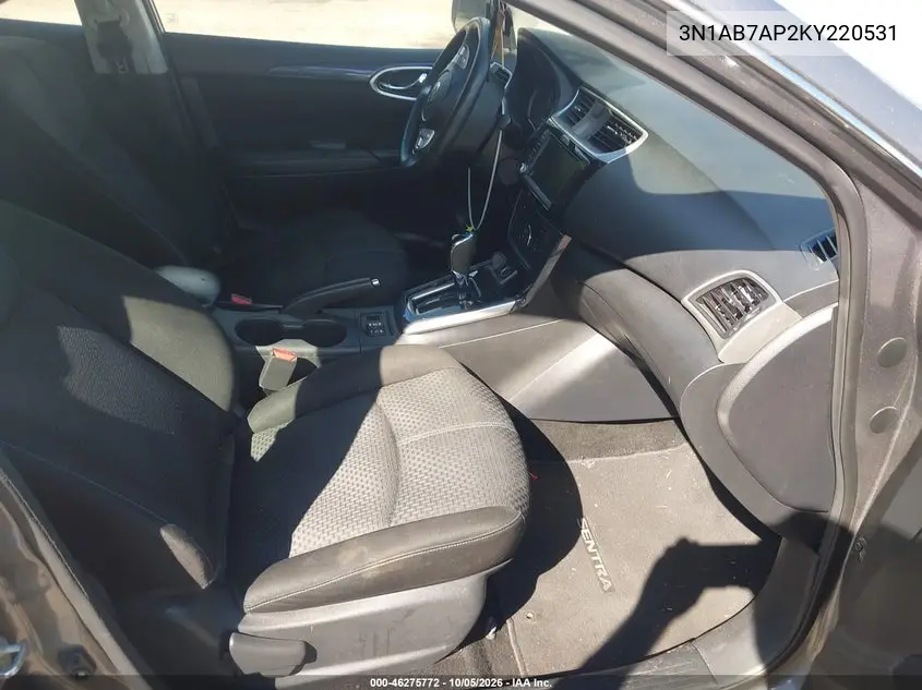 2019 NISSAN SENTRA VIN 3N1AB7AP2KY220531 — фото 5