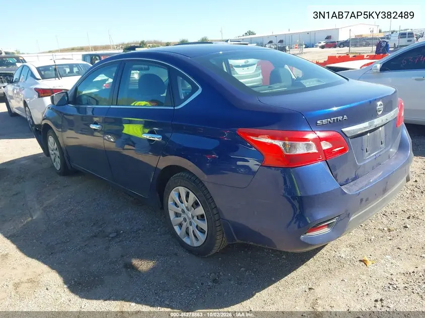 2019 NISSAN SENTRA VIN 3N1AB7AP5KY382489 — фото 3