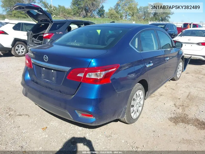 2019 NISSAN SENTRA VIN 3N1AB7AP5KY382489 — фото 4