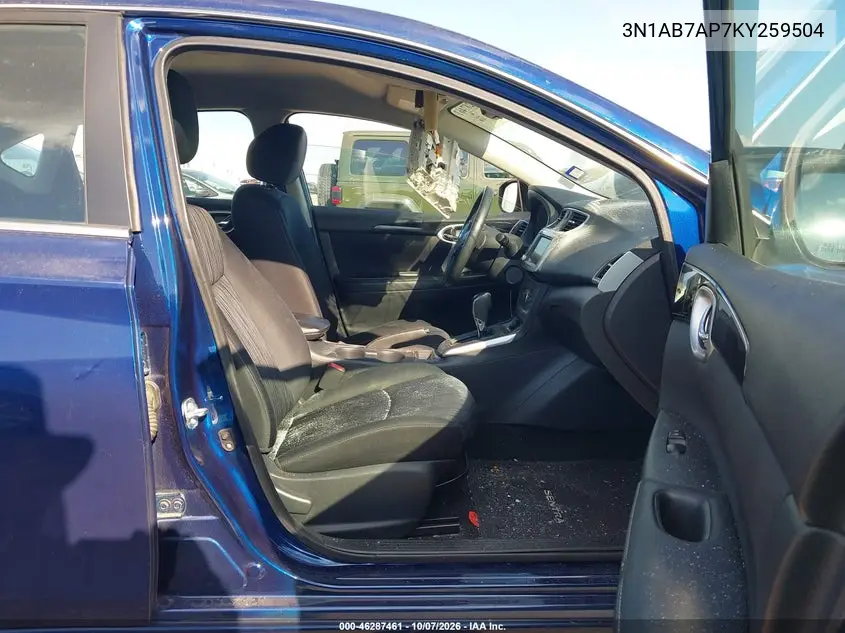 2019 NISSAN SENTRA VIN 3N1AB7AP7KY259504 — фото 5