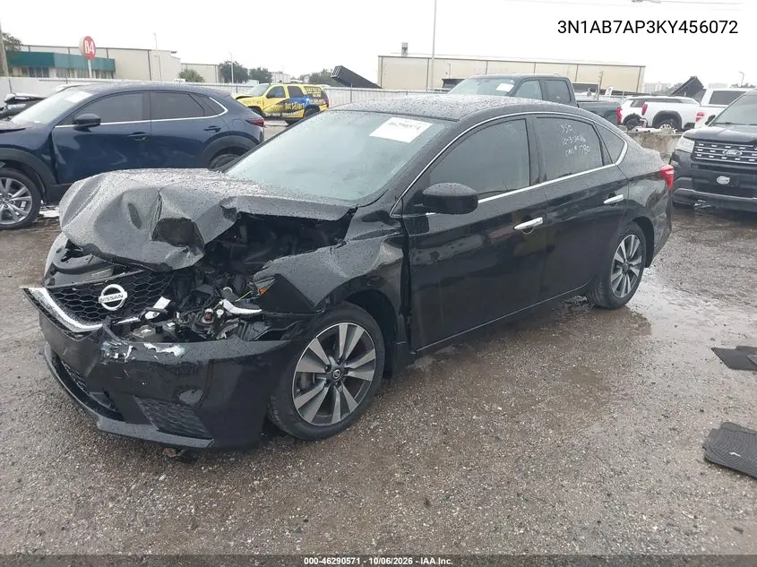 2019 NISSAN SENTRA VIN 3N1AB7AP3KY456072 — фото 2