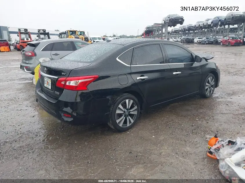 2019 NISSAN SENTRA VIN 3N1AB7AP3KY456072 — фото 4
