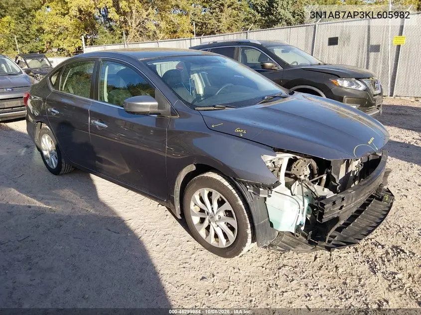 NISSAN SENTRA 2019, VIN 3N1AB7AP3KL605982