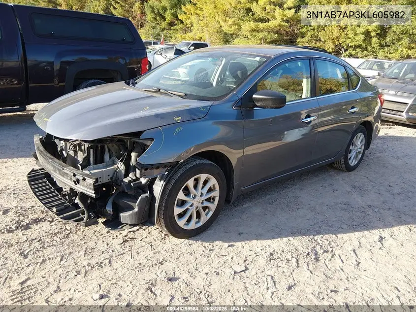 2019 NISSAN SENTRA VIN 3N1AB7AP3KL605982 — фото 2