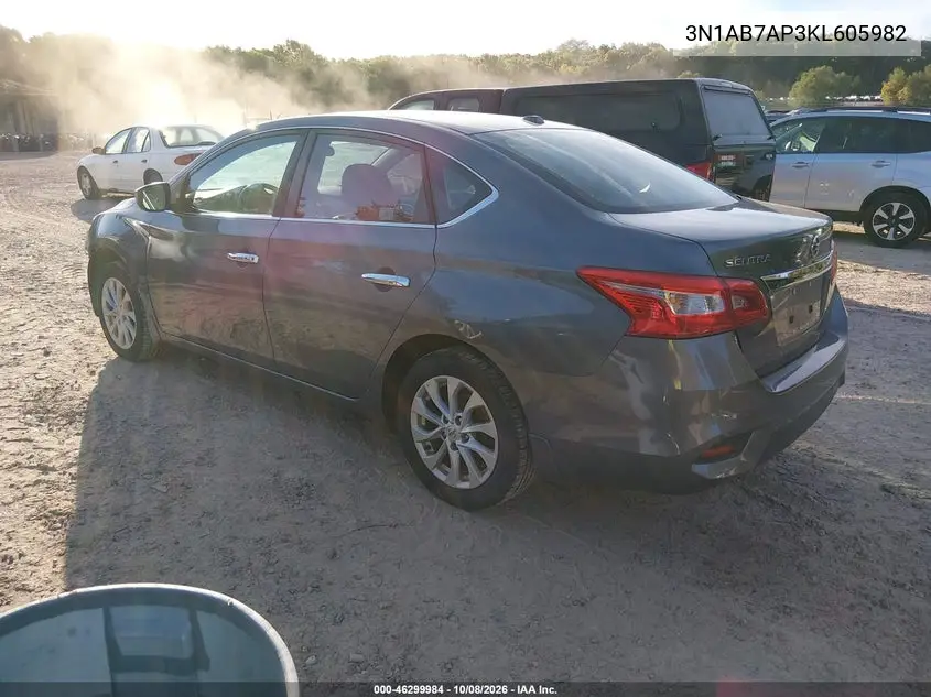 2019 NISSAN SENTRA VIN 3N1AB7AP3KL605982 — фото 3