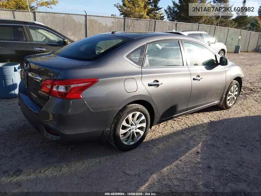 2019 NISSAN SENTRA VIN 3N1AB7AP3KL605982 — фото 4