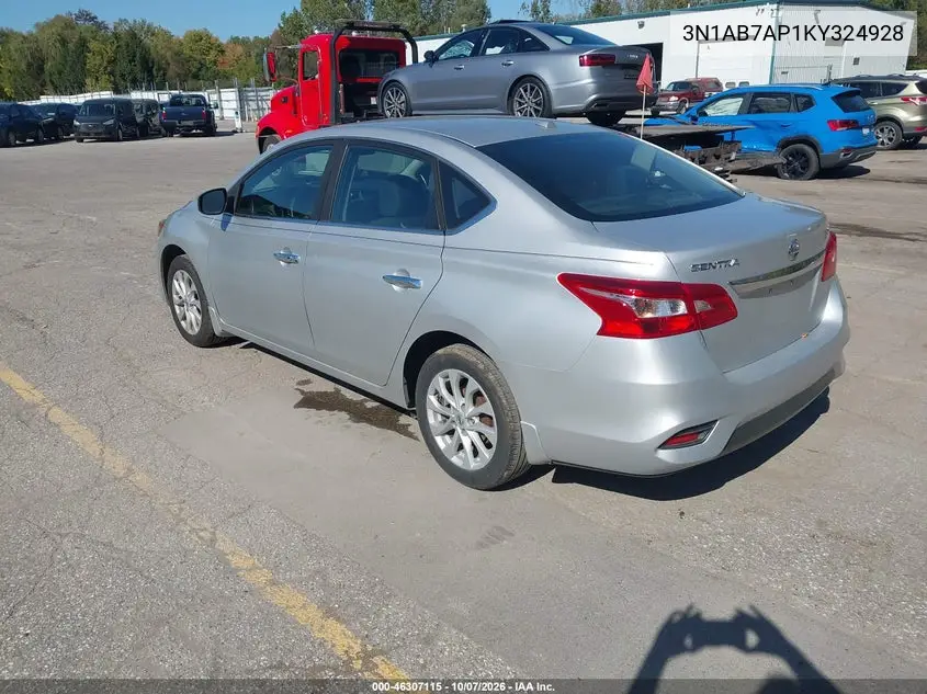 2019 NISSAN SENTRA VIN 3N1AB7AP1KY324928 — фото 3