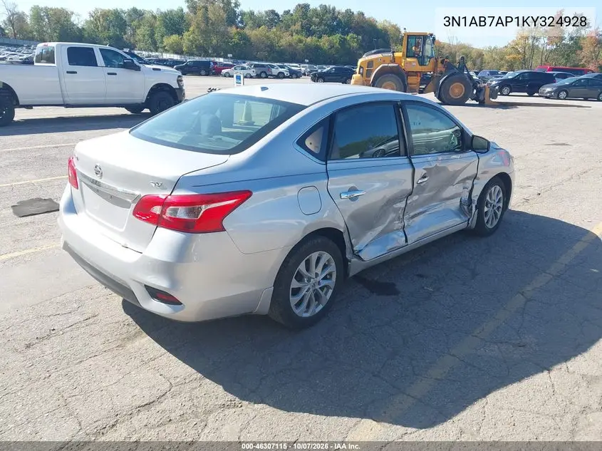 2019 NISSAN SENTRA VIN 3N1AB7AP1KY324928 — фото 4