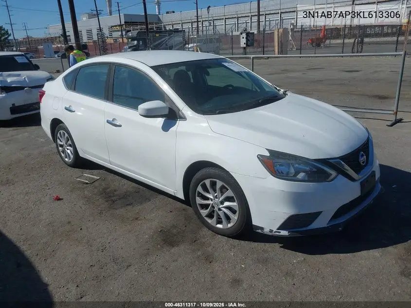 NISSAN SENTRA 2019, VIN 3N1AB7AP3KL613306