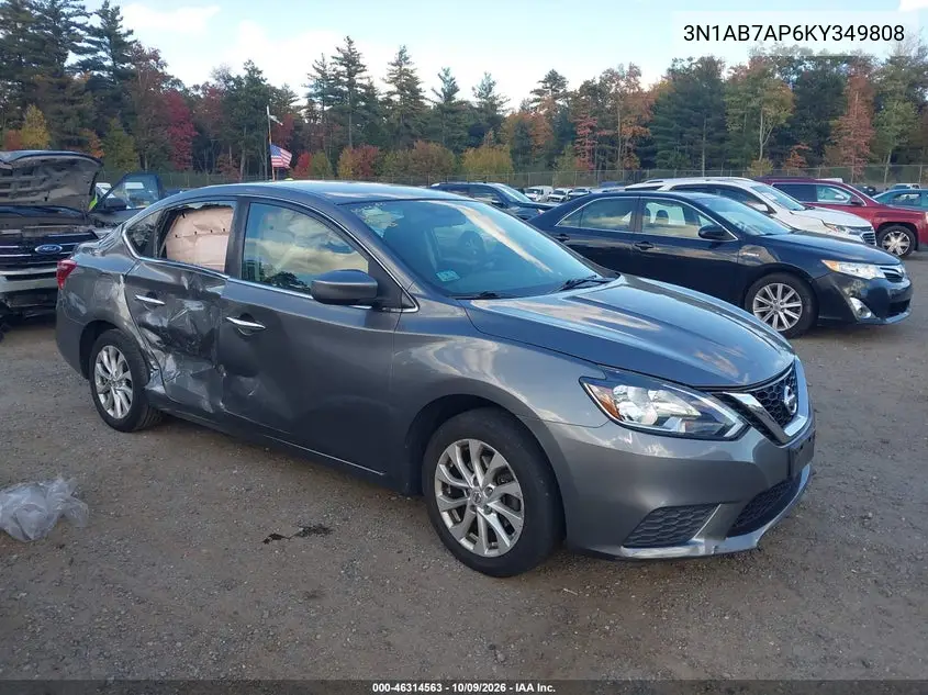 NISSAN SENTRA 2019, VIN 3N1AB7AP6KY349808