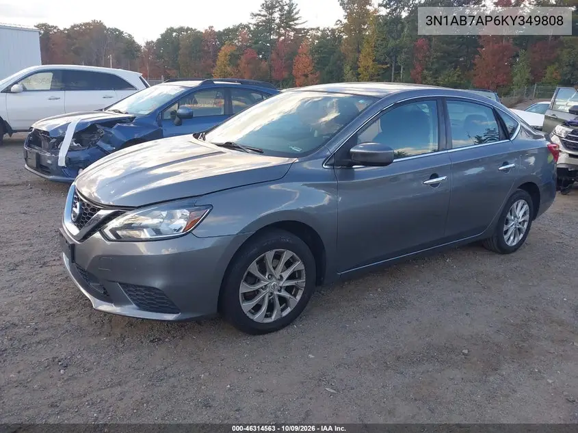 2019 NISSAN SENTRA VIN 3N1AB7AP6KY349808 — фото 2