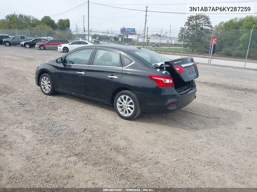 2019 NISSAN SENTRA VIN 3N1AB7AP6KY287259 — фото 3