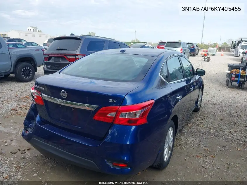 2019 NISSAN SENTRA VIN 3N1AB7AP6KY405455 — фото 4