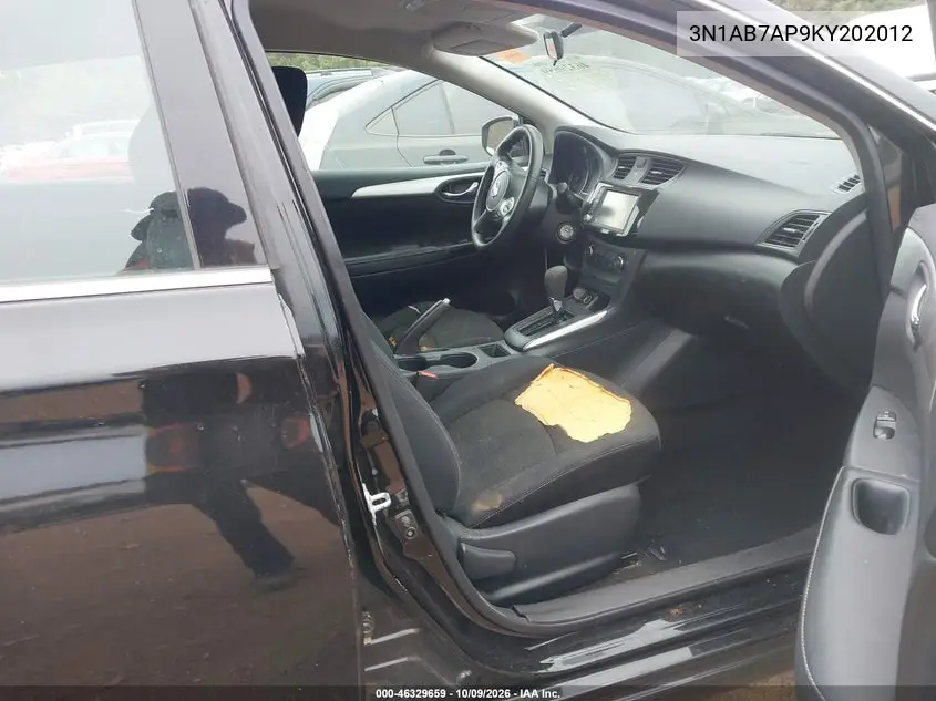 2019 NISSAN SENTRA VIN 3N1AB7AP9KY202012 — фото 5