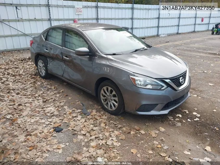NISSAN SENTRA 2019, VIN 3N1AB7AP3KY427350