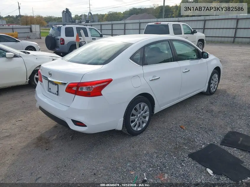 2019 NISSAN SENTRA VIN 3N1AB7AP3KY382586 — фото 4