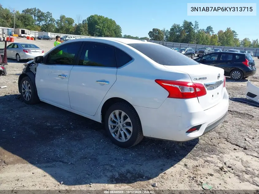 2019 NISSAN SENTRA VIN 3N1AB7AP6KY313715 — фото 3