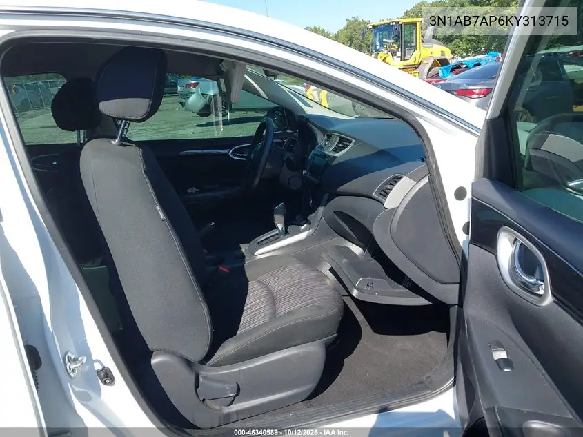 2019 NISSAN SENTRA VIN 3N1AB7AP6KY313715 — фото 5