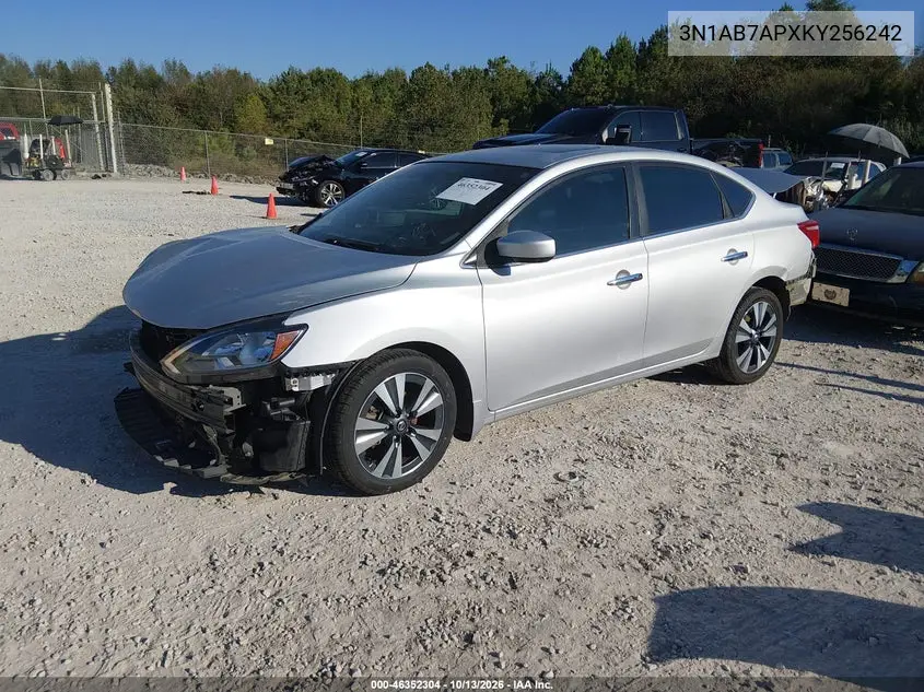 2019 NISSAN SENTRA VIN 3N1AB7APXKY256242 — фото 2