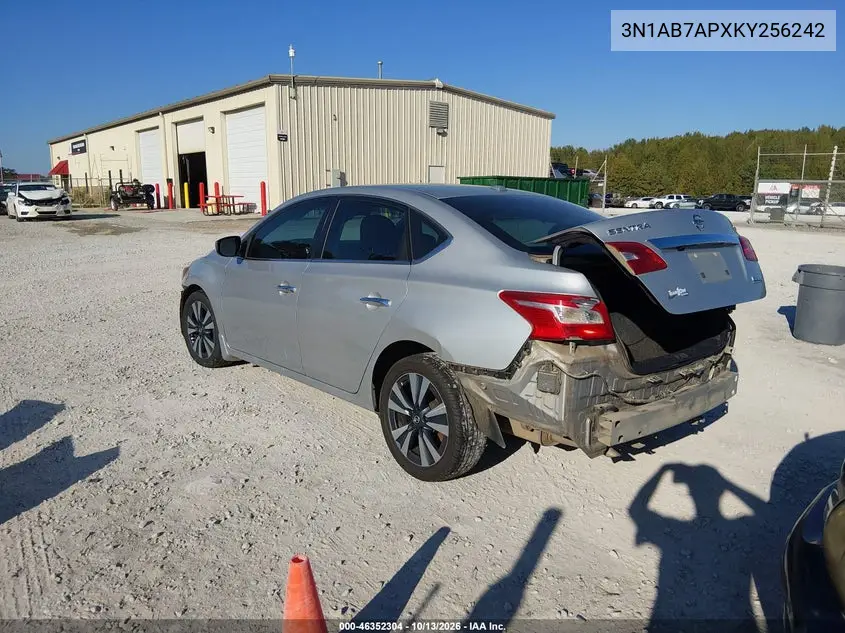 2019 NISSAN SENTRA VIN 3N1AB7APXKY256242 — фото 3
