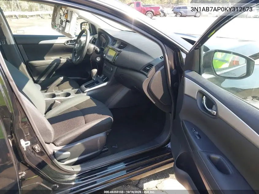 2019 NISSAN SENTRA VIN 3N1AB7AP0KY312673 — фото 5