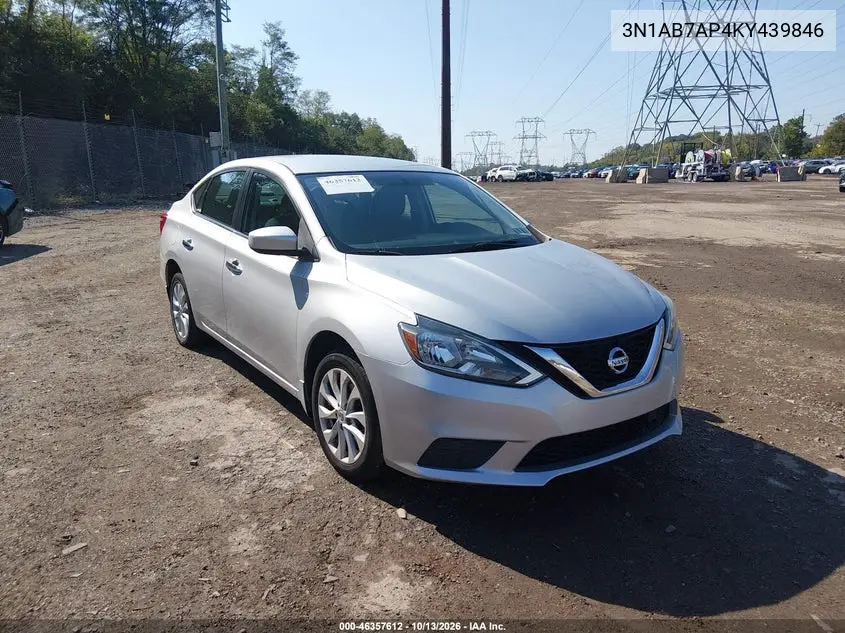 NISSAN SENTRA 2019, VIN 3N1AB7AP4KY439846