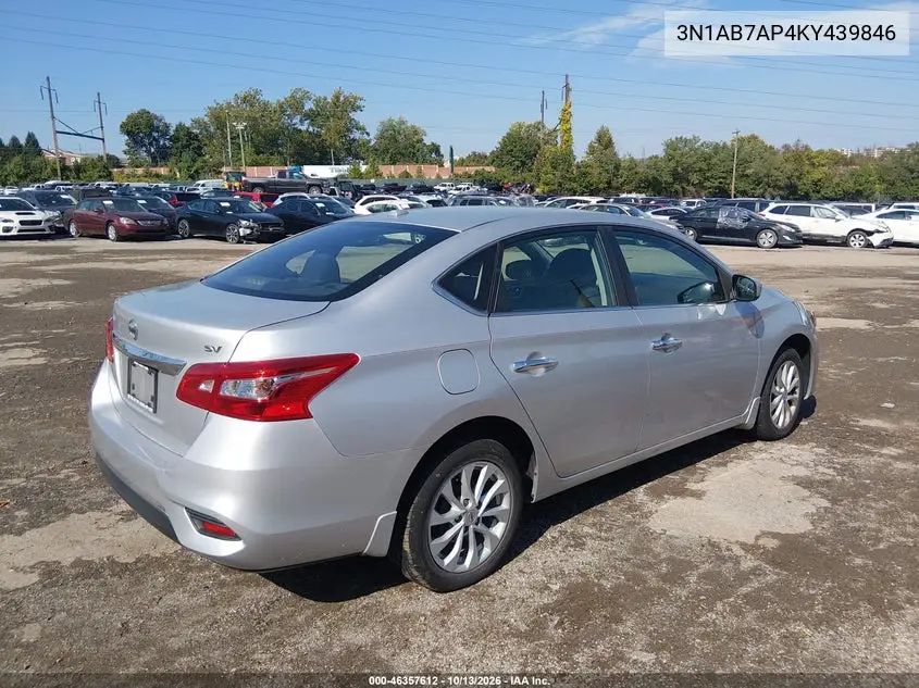 2019 NISSAN SENTRA VIN 3N1AB7AP4KY439846 — фото 4