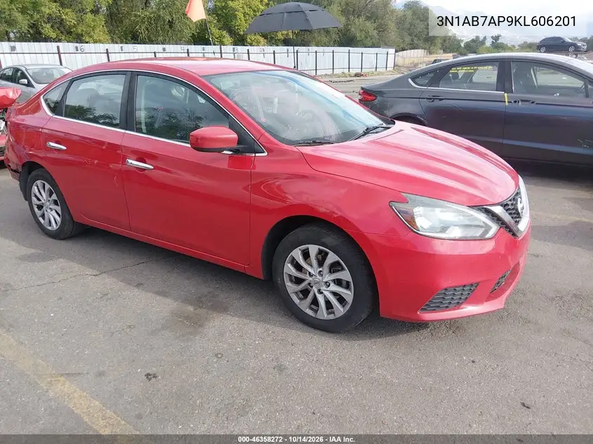 NISSAN SENTRA 2019, VIN 3N1AB7AP9KL606201