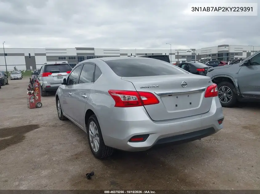 2019 NISSAN SENTRA VIN 3N1AB7AP2KY229391 — фото 3