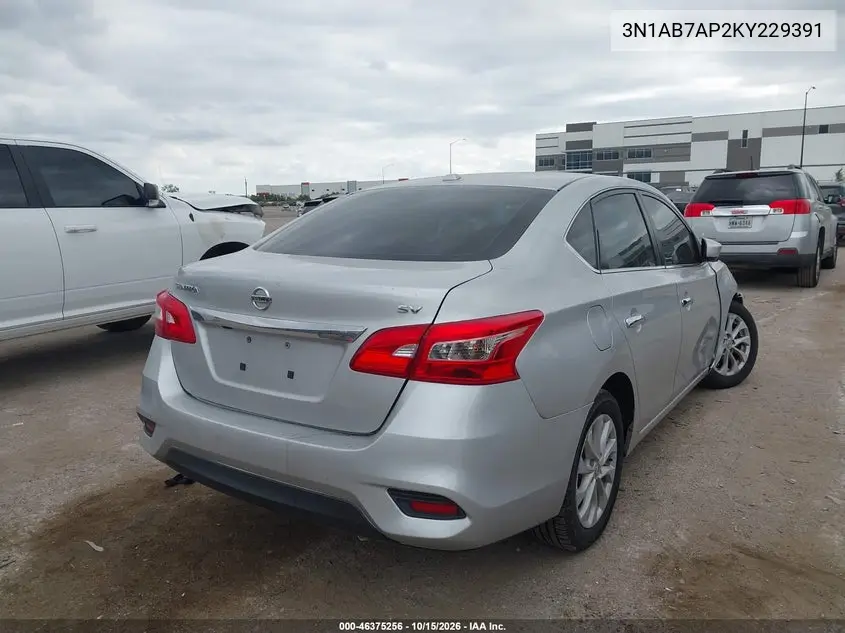 2019 NISSAN SENTRA VIN 3N1AB7AP2KY229391 — фото 4
