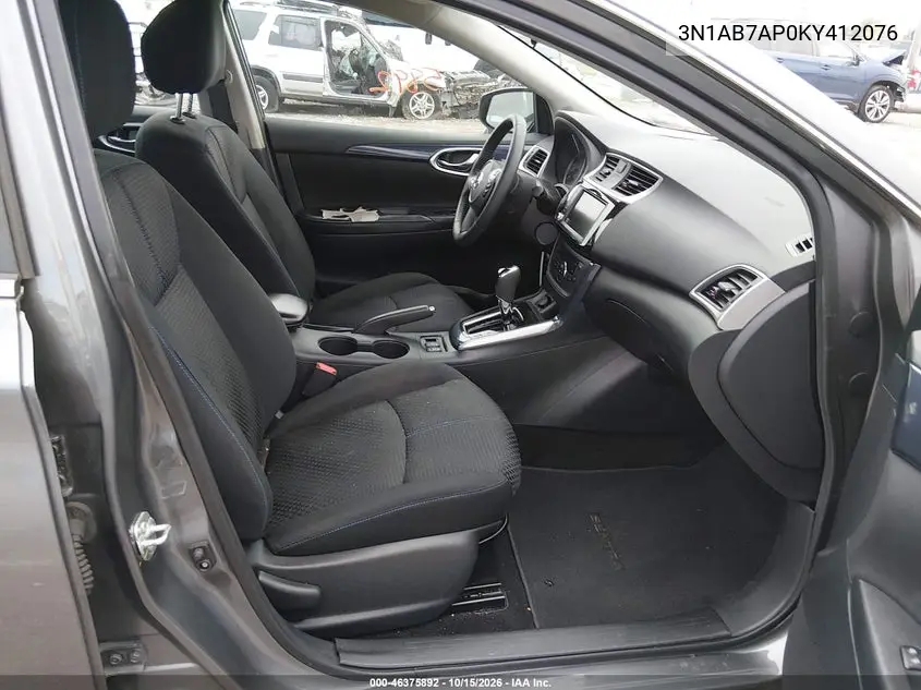 2019 NISSAN SENTRA VIN 3N1AB7AP0KY412076 — фото 5