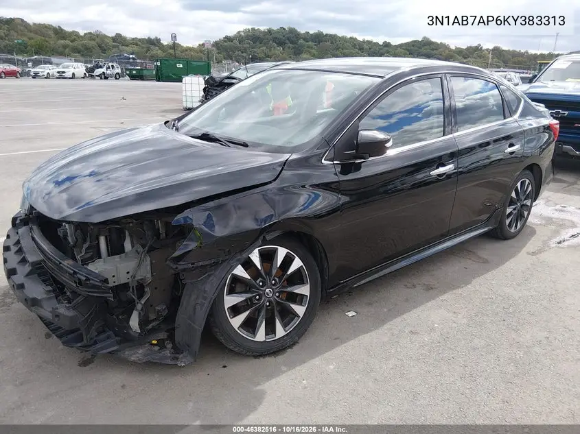 2019 NISSAN SENTRA VIN 3N1AB7AP6KY383313 — фото 2