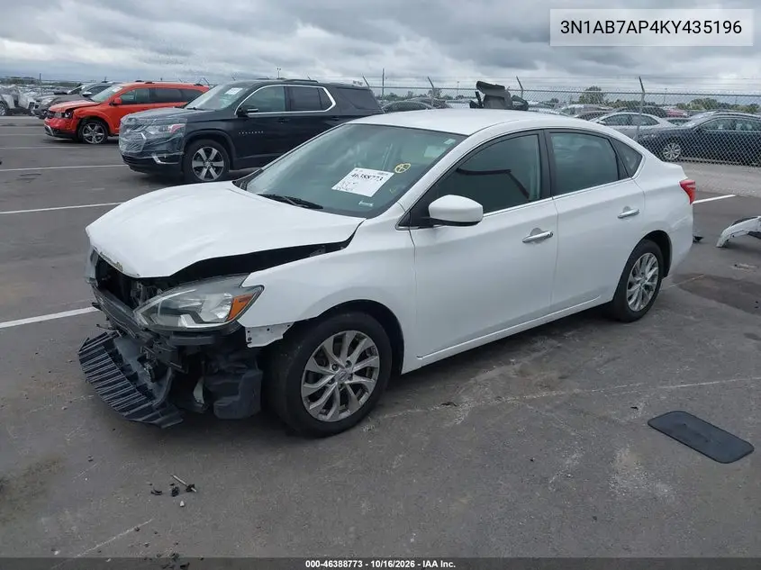 2019 NISSAN SENTRA VIN 3N1AB7AP4KY435196 — фото 2