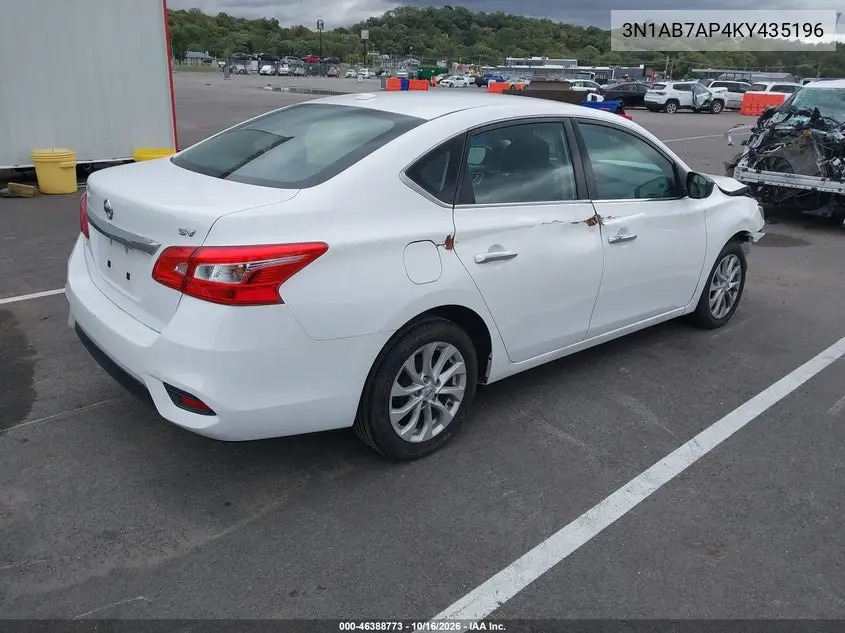 2019 NISSAN SENTRA VIN 3N1AB7AP4KY435196 — фото 4