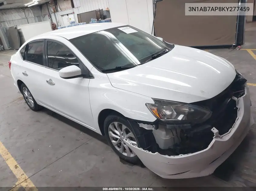 NISSAN SENTRA 2019, VIN 3N1AB7AP8KY277459