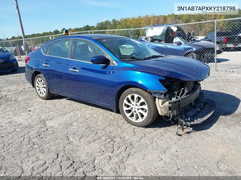 NISSAN SENTRA 2019, VIN 3N1AB7APXKY218798