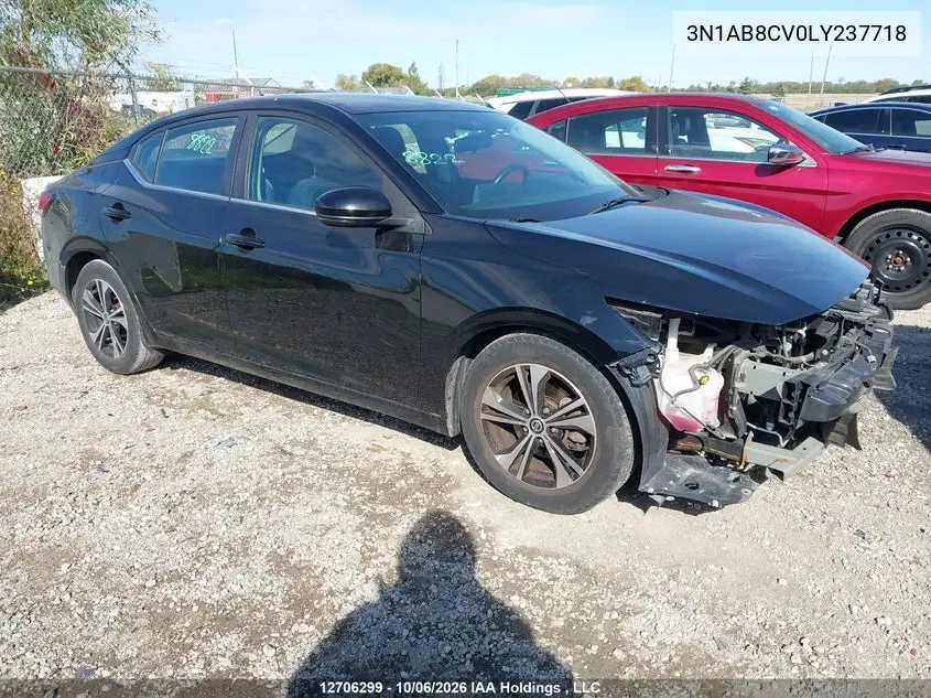 NISSAN SENTRA 2020, VIN 3N1AB8CV0LY237718