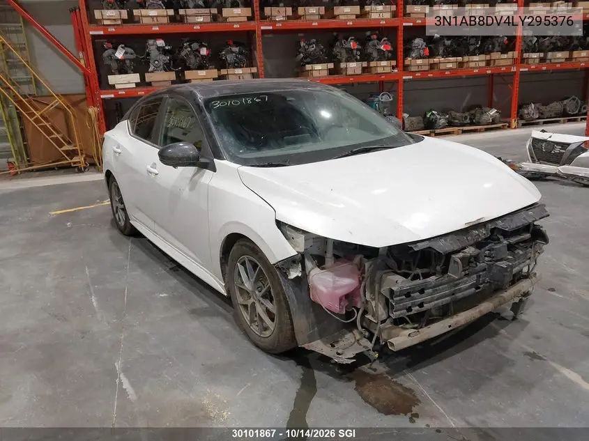 NISSAN SENTRA 2020, VIN 3N1AB8DV4LY295376