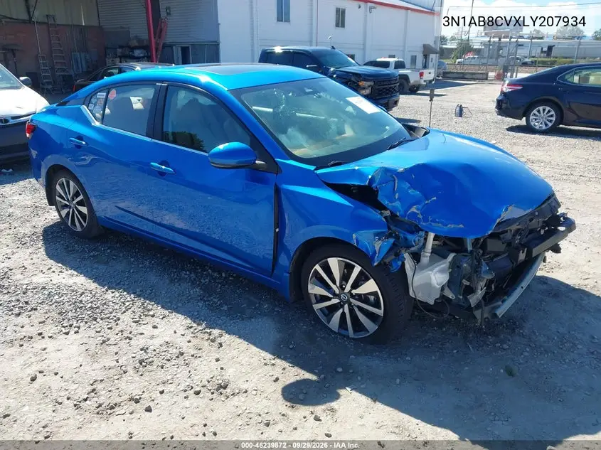 NISSAN SENTRA 2020, VIN 3N1AB8CVXLY207934