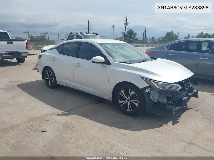 NISSAN SENTRA 2020, VIN 3N1AB8CV7LY283398