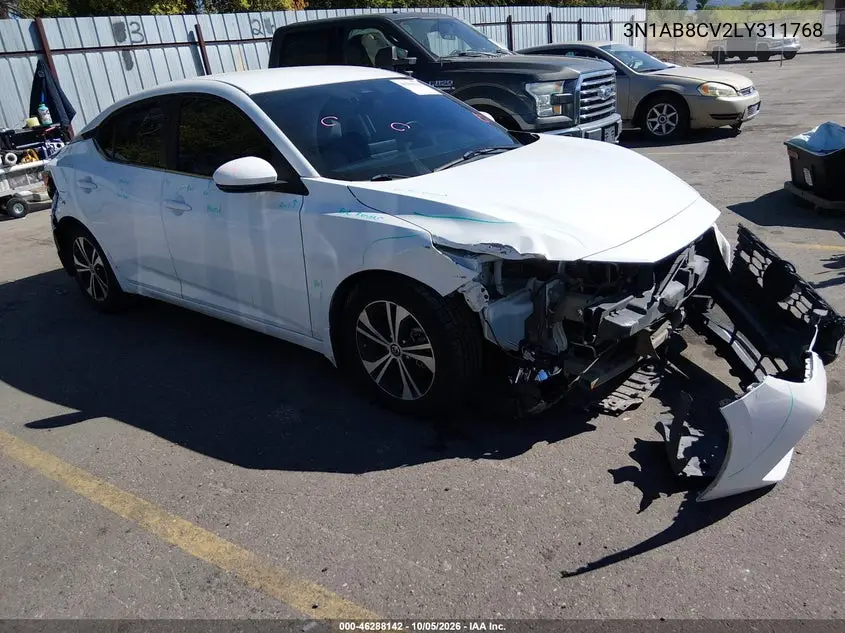 NISSAN SENTRA 2020, VIN 3N1AB8CV2LY311768