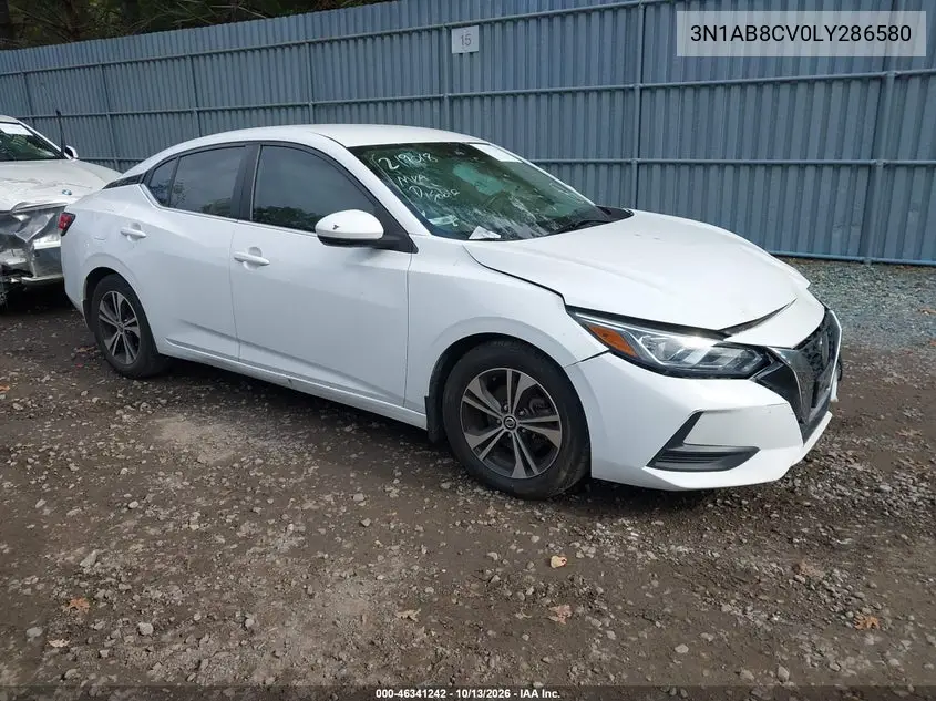 NISSAN SENTRA 2020, VIN 3N1AB8CV0LY286580