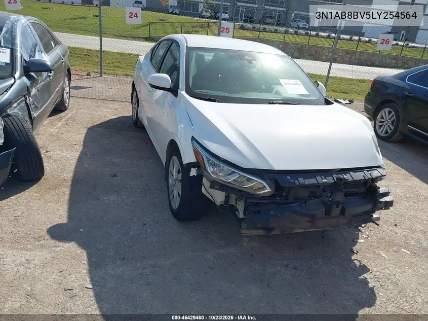 NISSAN SENTRA 2020, VIN 3N1AB8BV5LY254564
