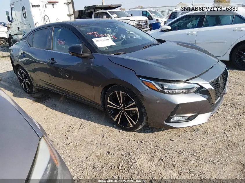 NISSAN SENTRA 2020, VIN 3N1AB8DV2LY306889