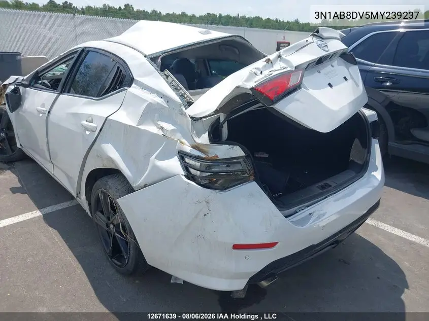 2021 NISSAN SENTRA VIN 3N1AB8DV5MY239237 — фото 18