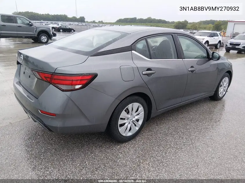 2021 NISSAN SENTRA VIN 3N1AB8BV9MY270932 — фото 4