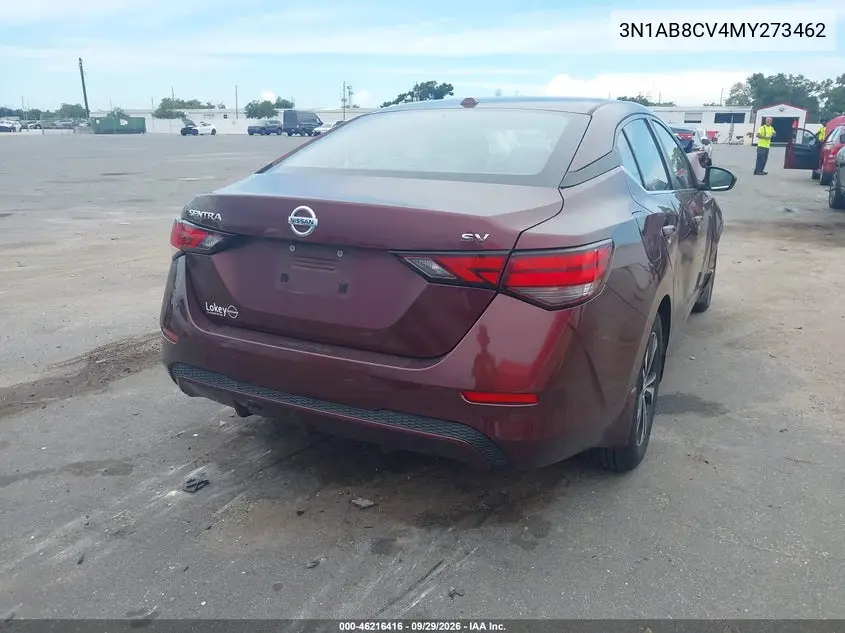 2021 NISSAN SENTRA VIN 3N1AB8CV4MY273462 — фото 4