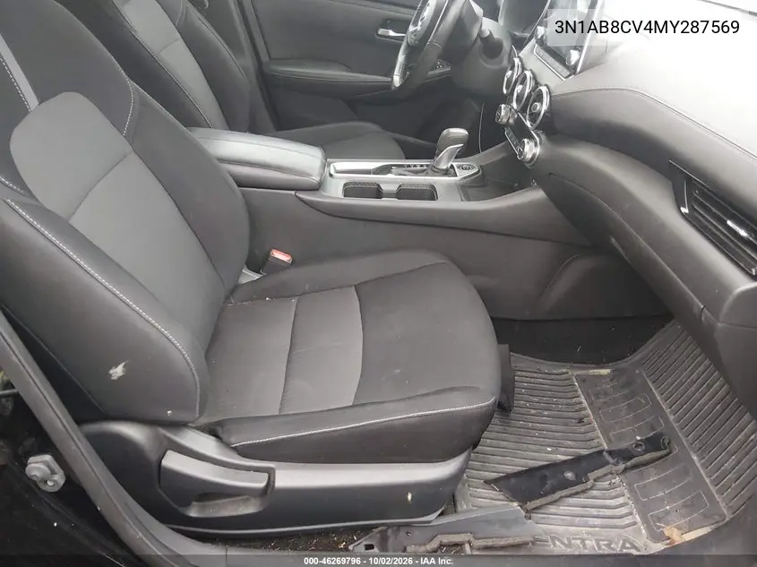 2021 NISSAN SENTRA VIN 3N1AB8CV4MY287569 — фото 5